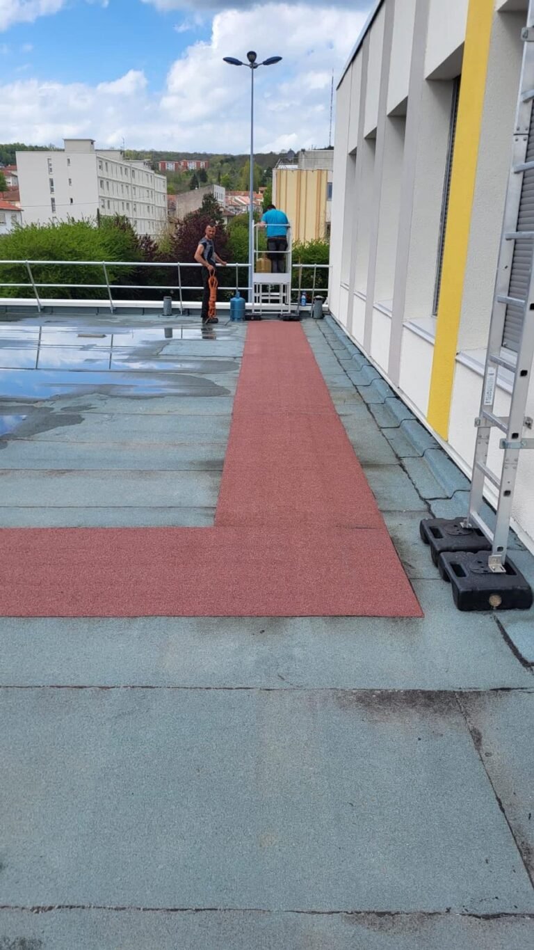 Étanchéité de toiture-terrasse : chantier IMERAJ Étanchéité
